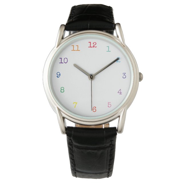 Kleurnummers klok horloge (Voorkant)