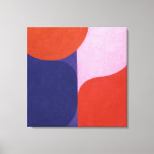 "Kleuronderhandeling" Kleurrijke Abstracte kunst Canvas Afdruk (Voorkant)