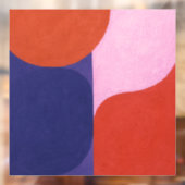 "Kleuronderhandeling" Kleurrijke Abstracte kunst Raamsticker (Vel 2)