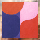 "Kleuronderhandeling" Kleurrijke Abstracte kunst Raamsticker (Vel 2)