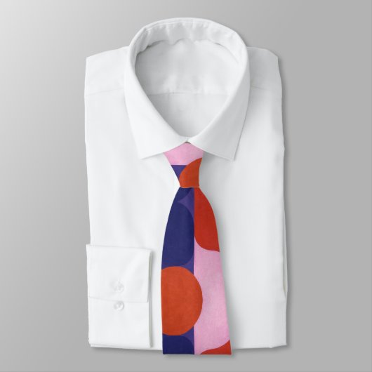 "Kleuronderhandeling" Kleurrijke Abstracte kunst Stropdas (Gebonden)