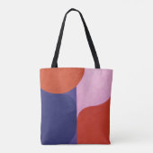 "Kleuronderhandeling" Kleurrijke Abstracte kunst Tote Bag (Achterkant)
