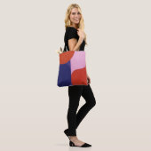 "Kleuronderhandeling" Kleurrijke Abstracte kunst Tote Bag (Op model)