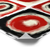 Kleuronderzoek naar sneeuwwitcanvas afdrukken poster (Hoek)