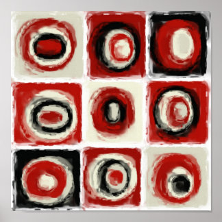 Kleuronderzoek naar sneeuwwitcanvas afdrukken poster