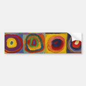 Kleuronderzoek van vierkantscirkels bumpersticker (Voorkant)