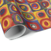 Kleuronderzoek van vierkantscirkels cadeaupapier (Rol Hoek)