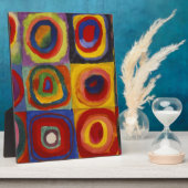 Kleuronderzoek van vierkantscirkels fotoplaat (Zijkant)