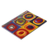 Kleuronderzoek van vierkantscirkels notitieboek (Linkerzijde)