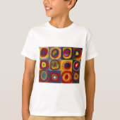 Kleuronderzoek van vierkantscirkels t-shirt (Voorkant)