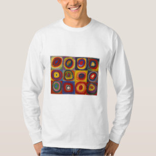 Kleuronderzoek: vierkantjes met concentrische cirk t-shirt