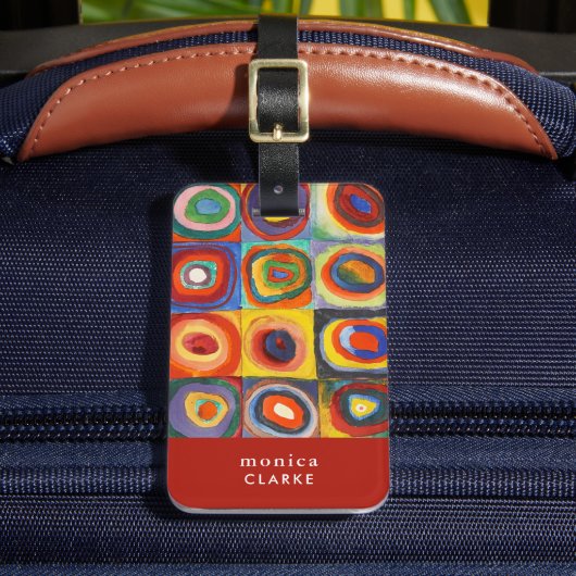 Kleuronderzoek | Wassily Kandinsky Bagagelabel (Voorkant Insitu 2)