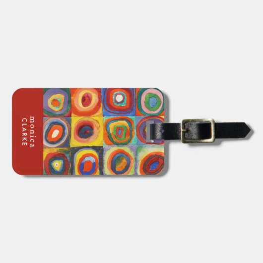 Kleuronderzoek | Wassily Kandinsky Bagagelabel (Voorkant horizontaal)