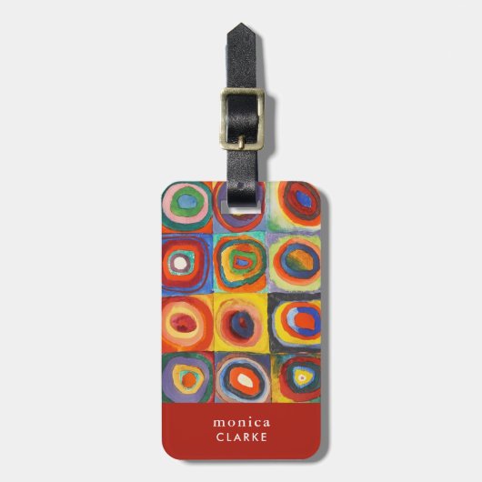 Kleuronderzoek | Wassily Kandinsky Bagagelabel (Voorkant verticaal)