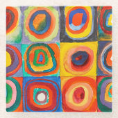 Kleuronderzoek | Wassily Kandinsky Glazen Onderzetter (Voorkant)