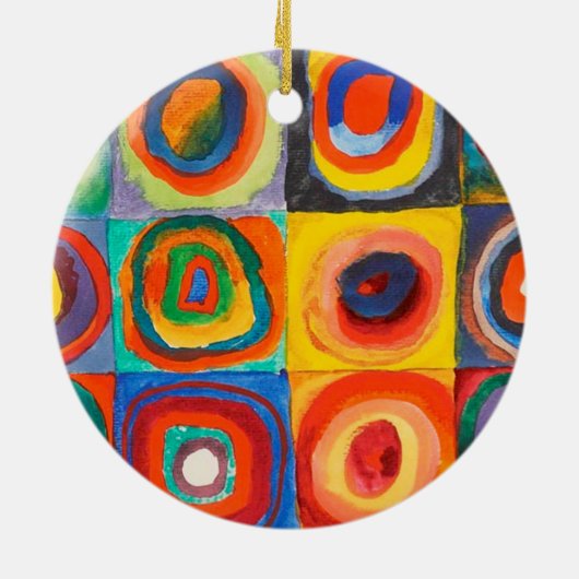 Kleuronderzoek | Wassily Kandinsky Keramisch Ornament (Achterkant)