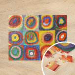 Kleuronderzoek | Wassily Kandinsky Legpuzzel<br><div class="desc">Kunstschilderij met de titel Color Study,  Squares with Concentric Circles (1913) van de Russische kunstenaar Wassily Kandinsky. Origineel kunstwerk is een kleurrijk abstract onderzoek gemaakt met waterverf,  gouache en crayon op papier. Gebruik de ontwerphulpmiddelen om douanetekst toe te voegen of het afbeelding te personaliseren.</div>