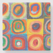 Kleuronderzoek | Wassily Kandinsky Stenen Onderzetter (Voorkant)