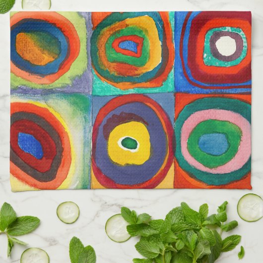 Kleuronderzoek | Wassily Kandinsky Theedoek (Gevouwen)