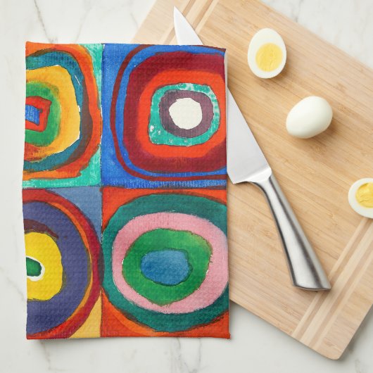 Kleuronderzoek | Wassily Kandinsky Theedoek (Quarter Fold)