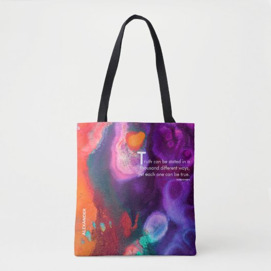 Kleurontwaking | Abstract Expressionistisch Ontwer Tote Bag (Voorkant)