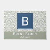  kleuropening, grijs blauw deurmat (Voorkant)