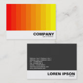 Kleurovergang - rood naar geel visitekaartje (Voorkant / Achterkant)