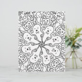 Kleurpagina van Halloween Friends (Staand voorkant)