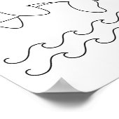 Kleurpagina voor orca-walvis poster (Hoek)