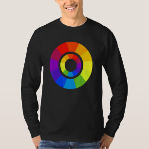 Kleurpalet Cirkel Schilder Schilder Leraar Ontwerp T-shirt
