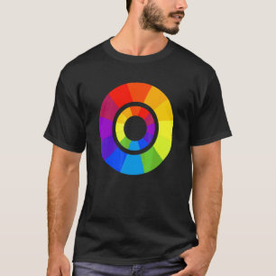 Kleurpalet Cirkel Schilder Schilder Leraar Ontwerp T-shirt