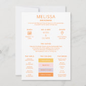 Kleurpalet Foto Wees Mijn Bruidsmeisje Voorstelkaa Kaart (Achterkant)