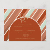 Kleurpalet Kaneel Salie Terracotta Bruiloft Briefkaart (Voorkant)