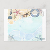 Kleurpalet sjabloon voor strand kust door LeahG Briefkaart (Achterkant)