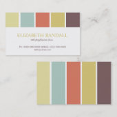 Kleurpalet Visitekaartje/Calling Cards Contactkaartje (Voorkant / Achterkant)