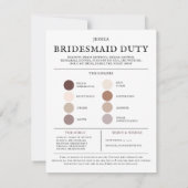 Kleurpalet Wordt mijn voorstel in de vorm van een  Aankondiging (Achterkant)