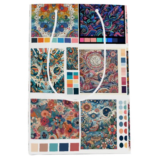 Kleurpaletten Kleurplaten Liefde om te Kleuren Medium Cadeauzakje (Voorkant)