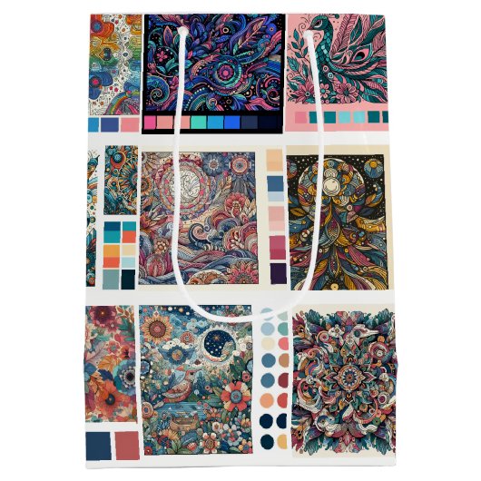 Kleurpaletten Kleurplaten Liefde om te Kleuren Medium Cadeauzakje (Achterkant)