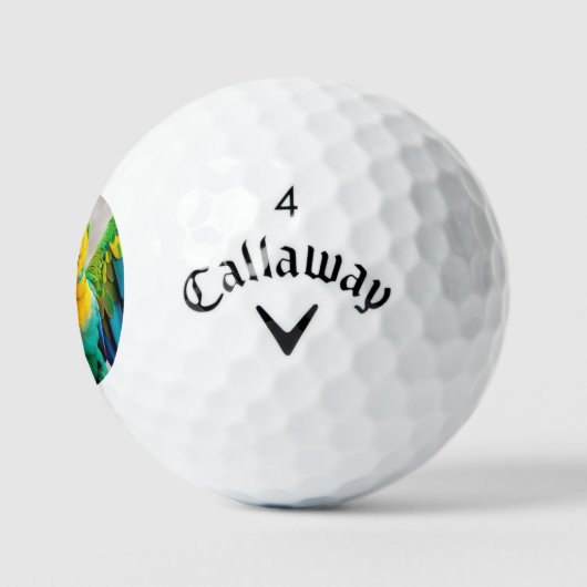 Kleurpapegaaivogel Golfballen (Logo)