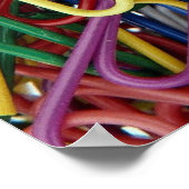 Kleurpapierclips Poster (Hoek)