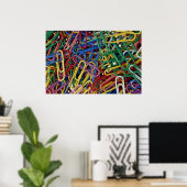 Kleurpapierclips Poster (Thuiskantoor)