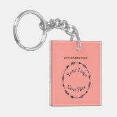 Kleurpasta en QR-code Acryl Sleutelhanger (Voorkant Links)