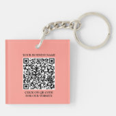 Kleurpasta en QR-code Acryl Sleutelhanger (Achterkant)