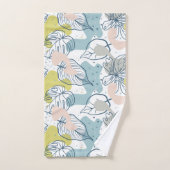 Kleurpasta's Palmbladeren en organische vormen Bad Handdoek (Handdoek)