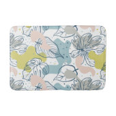 Kleurpasta's Palmbladeren en organische vormen Badmat (Voorkant)