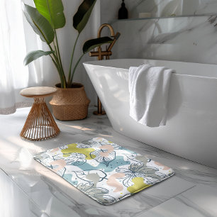 Kleurpasta's Palmbladeren en organische vormen Badmat
