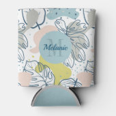 Kleurpasta's Palmbladeren en organische vormen Blikjeskoeler (Voorkant)