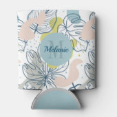 Kleurpasta's Palmbladeren en organische vormen Blikjeskoeler (Achterkant)