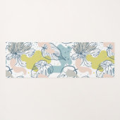 Kleurpasta's Palmbladeren en organische vormen Yogamat (Achterkant (horizontaal))