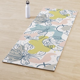 Kleurpasta's Palmbladeren en organische vormen Yogamat